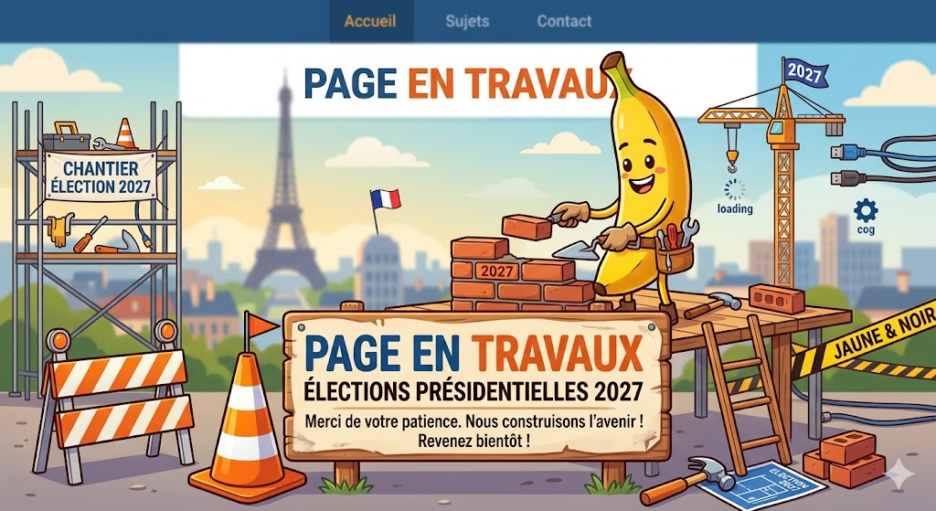 Page en travaux - Élections Présidentielles 2027